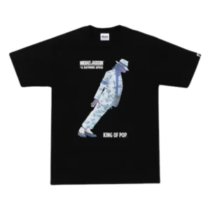 BAPE x Michael Jackson Tee Black