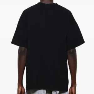 Black Saint Michaels Logo Printed Cotton Tee black
