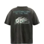 SAINT M×××××× Logo Vintage Washed T-Shirt Black back