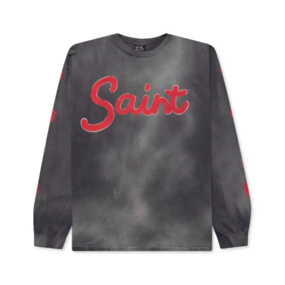 Black Saint Michael Foot Print LS Sweatshirt Black Saint Michael Foot Print LS Sweatshirt